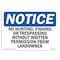 Signmission OSHA Notice Sign, 7" Height, 10" Width, No Hunting Fishing Or Trespassing Without Sign, Landscape OS-NS-D-710-L-14664 - alternate 1